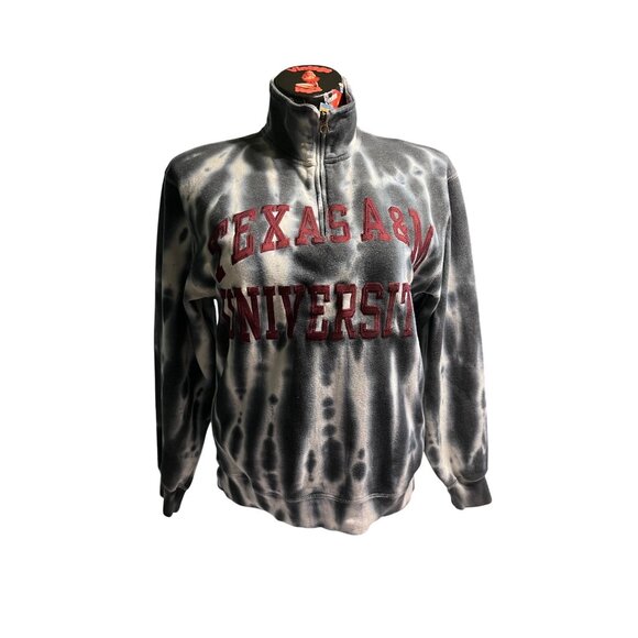 Texas A&M University Jansport Tie-Dye 1/4-Zip Pullover Sweatshirt Medium - Picture 1 of 3